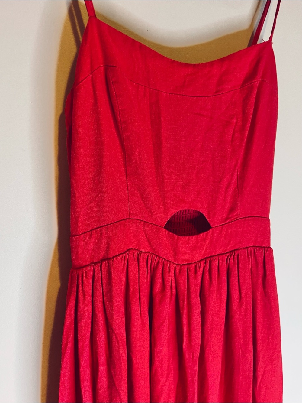 Vici Red Maxi Dress with Spaghetti Straps - Picture 7 of 13